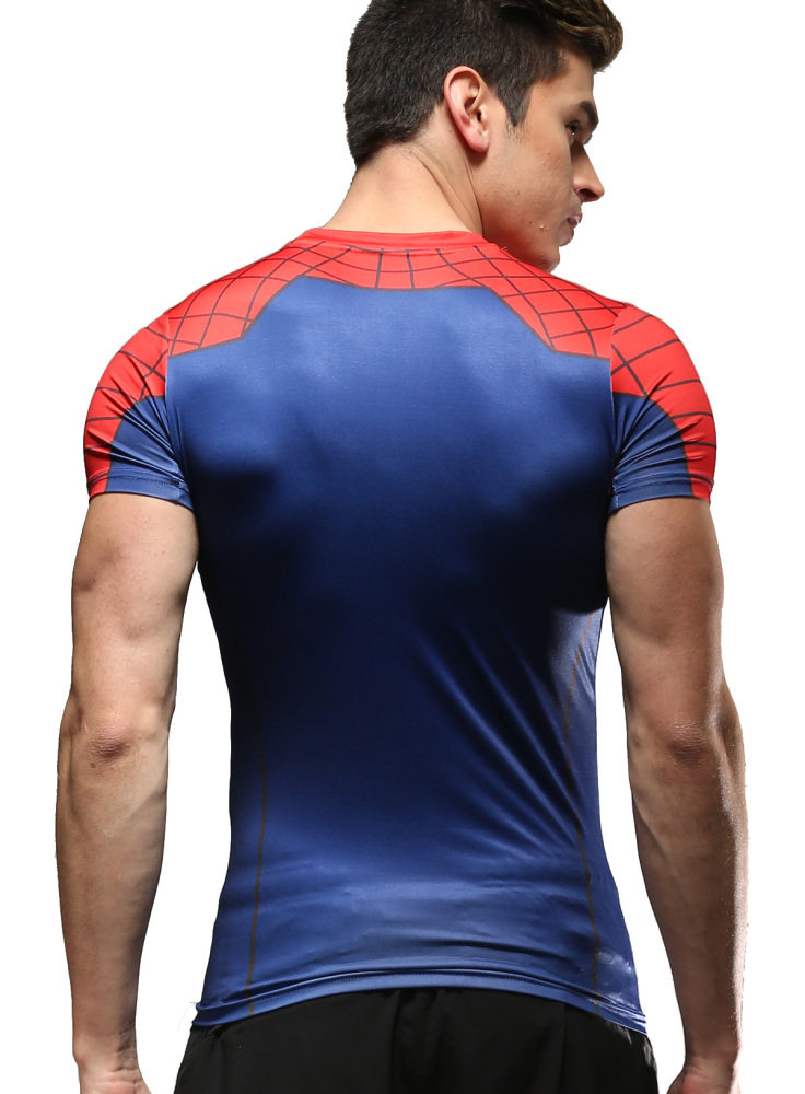 Men Short Sleeve Shirt 3D Technical Print Compression Sport T-shirt Fantastical Sportiness Sweatshirt
