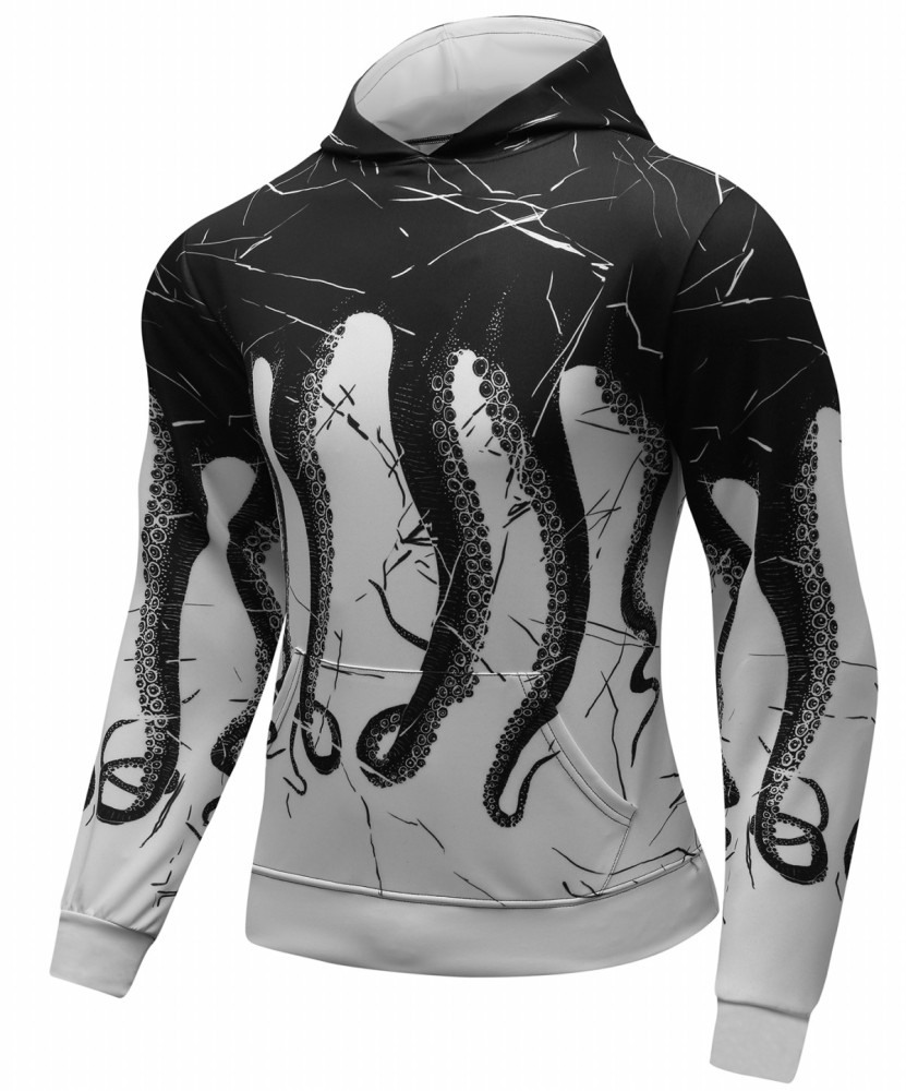 Cody Lundin Men's Hooded Casual Sweatshirt with Exquisite Print Elements Perfect Gift for Halloween Parties(074)