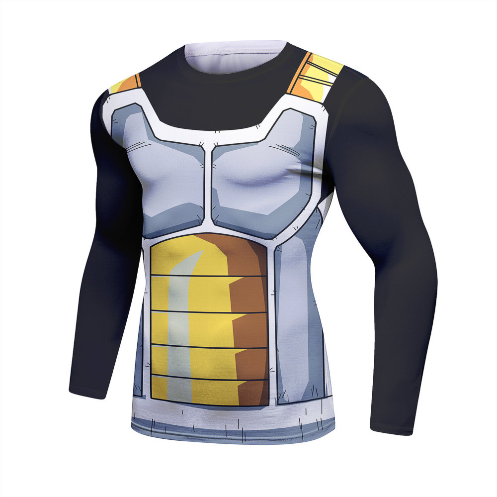 Men Long Sleeve Shirt Compression Top Sport T-shirt Cody Print Shirts Cool Dry Base layer Shirt ALL SEASON for Running Training Sweatshirt(22448 )