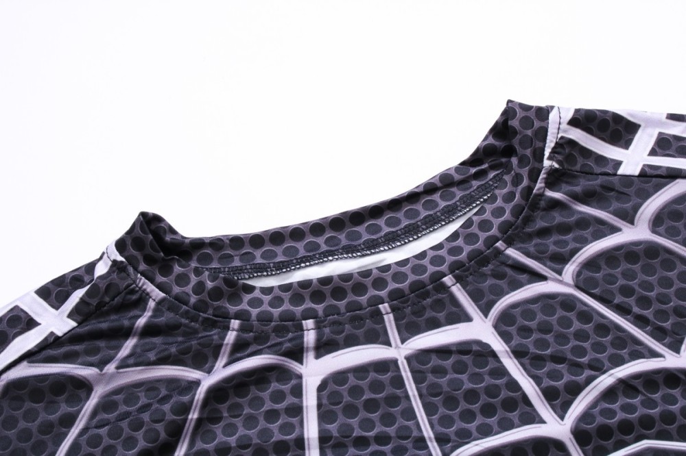 Cody Lundin Men's Short Sleeve Shirt 3D Technical Print Compression Sport T-shirt  Quick Dry Tight Athletic Top Fantastical Sportiness Shirt(1311)