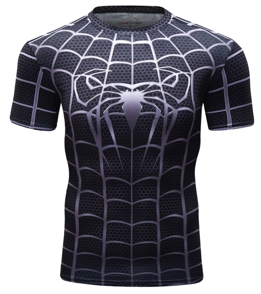 Cody Lundin Men's Short Sleeve Shirt 3D Technical Print Compression Sport T-shirt  Quick Dry Tight Athletic Top Fantastical Sportiness Shirt(1311)