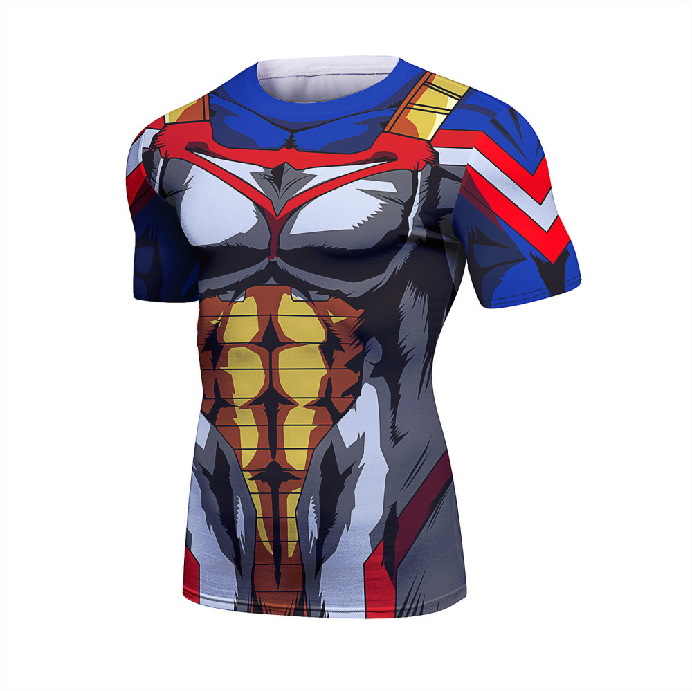 Cody Lundin Men's Short Sleeve Shirt 3D Technical Print Compression Sport T-shirt  Quick Dry Tight Athletic Top Fantastical Sportiness Shirt(221531)