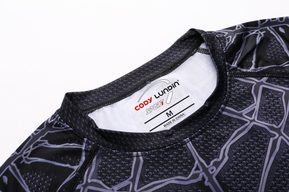 Men's Long Sleeve Shirt 3D Tech Printed Compression Sports T-Shirt Quick Dry Tight Sports Top Cool Dry Shirt Sporty Top Four Seasons Running Training Sweatshirt (087)