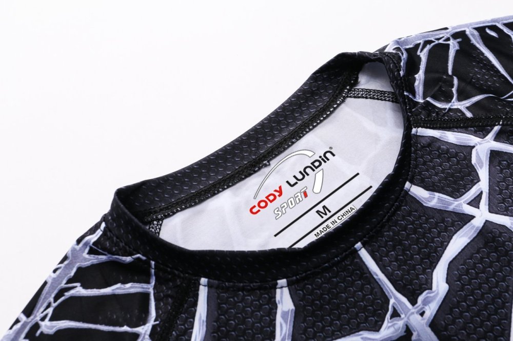 Men's Long Sleeve Shirt 3D Tech Printed Compression Sports T-Shirt Quick Dry Tight Sports Top Cool Dry Shirt Sporty Top Four Seasons Running Training Sweatshirt (088)