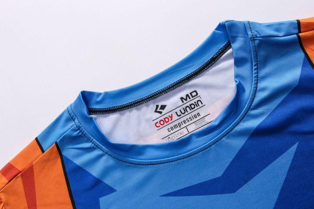 Men's Long Sleeve Shirt 3D Tech Printed Compression Sports T-Shirt Quick Dry Tight Sports Top Cool Dry Shirt Sporty Top Four Seasons Running Training Sweatshirt (058 )