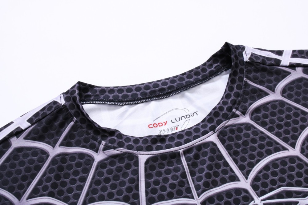 Men's Long Sleeve Shirt 3D Tech Printed Compression Sports T-Shirt Quick Dry Tight Sports Top Cool Dry Shirt Sporty Top Four Seasons Running Training Sweatshirt (210)