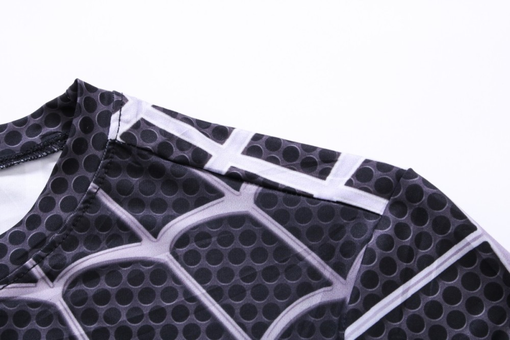 Men's Long Sleeve Shirt 3D Tech Printed Compression Sports T-Shirt Quick Dry Tight Sports Top Cool Dry Shirt Sporty Top Four Seasons Running Training Sweatshirt (210)