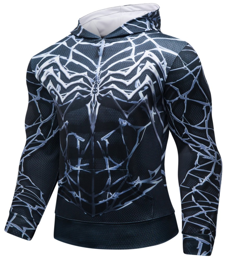 Cody Lundin Men's Hooded Casual Sweatshirt with Exquisite Print Elements Perfect Gift for Halloween Parties(018)