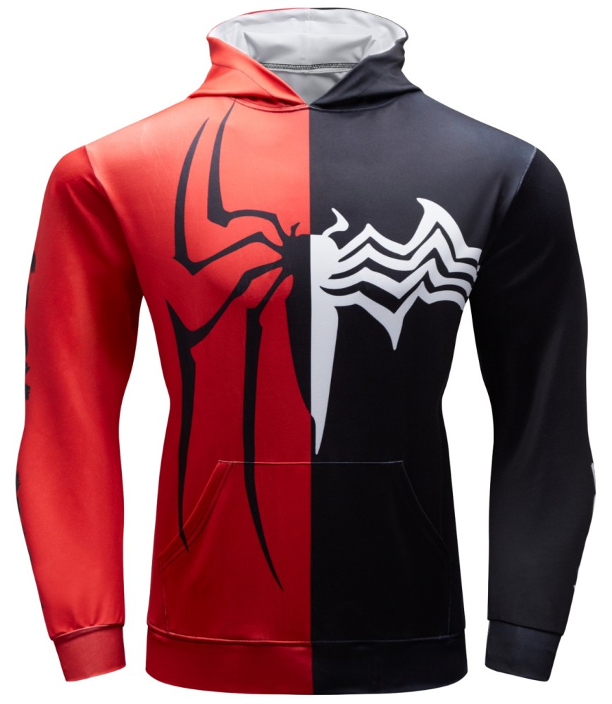 Cody Lundin Men's Hooded Casual Sweatshirt with Exquisite Print Elements Perfect Gift for Halloween Parties(035)