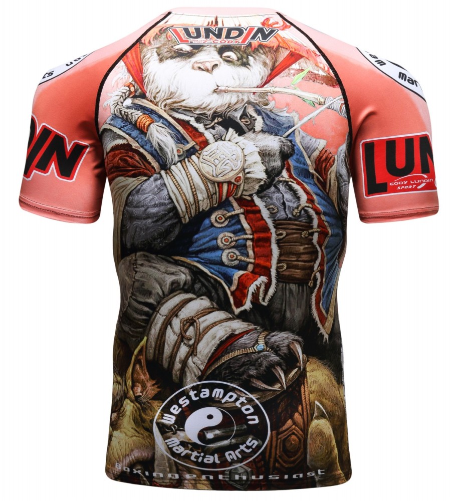 Cody Lundin Men's Sports T-shirt and Shorts 2 Pieces Sets Cool Dry Compression Round Collar Summer Fitness Sports Suit(1394-153)