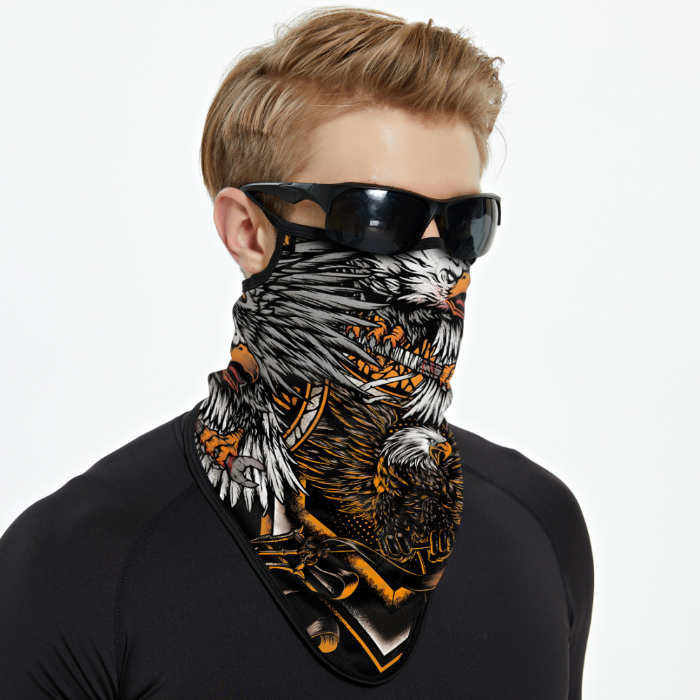 Bandana Face Mask with Ear Loop Neck Gaiter Cosplay Face Mask Scarf Face Cover Summer UV Protection Balaclava for Men Women（JC-002）