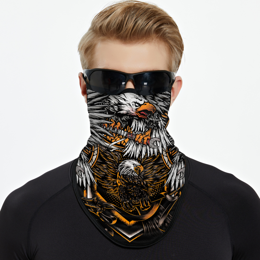 Bandana Face Mask with Ear Loop Neck Gaiter Cosplay Face Mask Scarf Face Cover Summer UV Protection Balaclava for Men Women（JC-002）