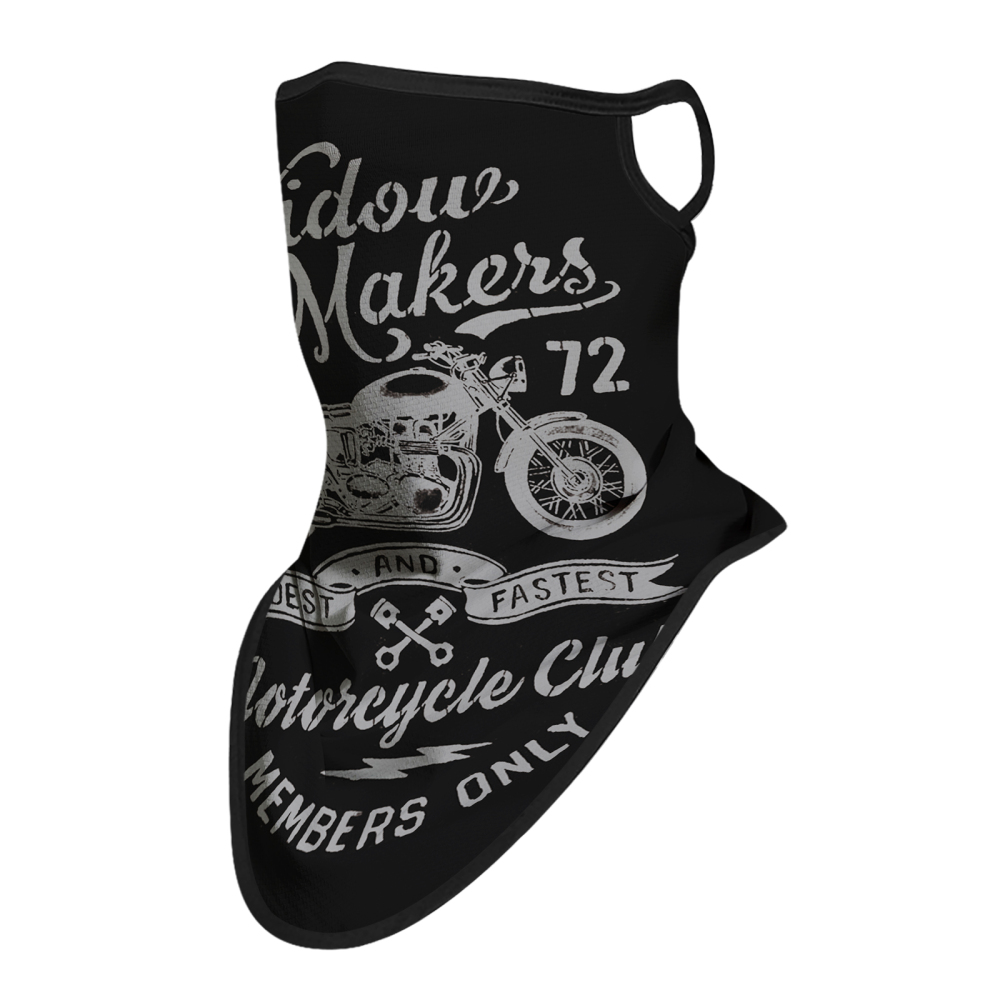 Bandana Face Mask with Ear Loop Neck Gaiter Cosplay Face Mask Scarf Face Cover Summer UV Protection Balaclava for Men Women（JC-003）