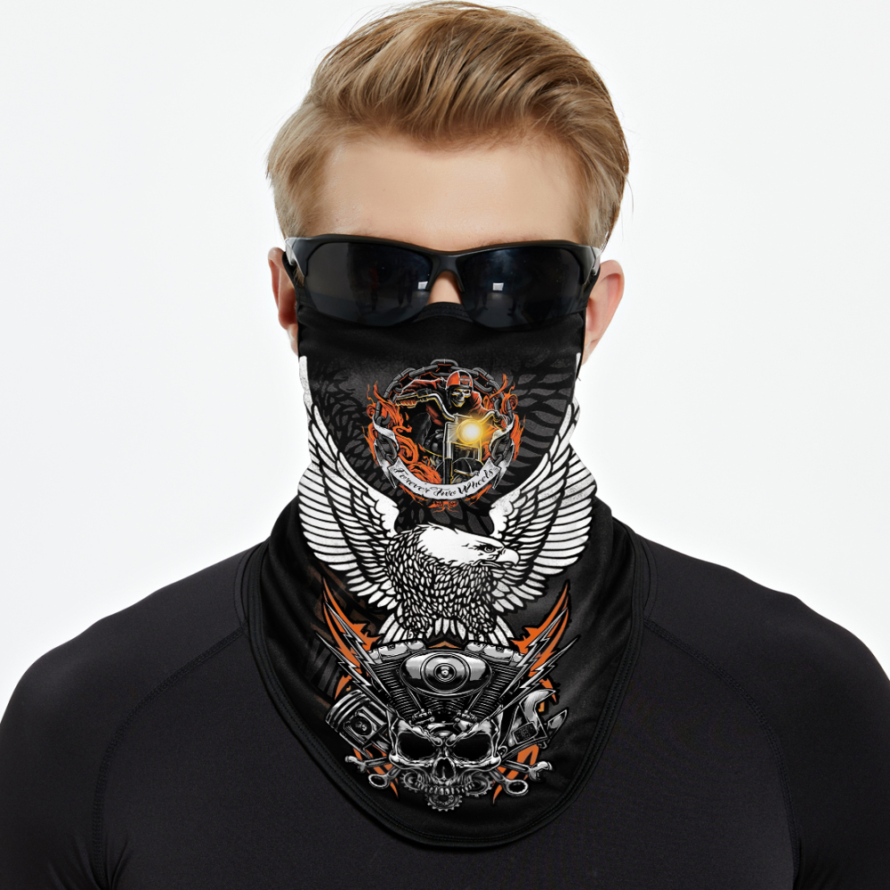 Bandana Face Mask with Ear Loop Neck Gaiter Cosplay Face Mask Scarf Face Cover Summer UV Protection Balaclava for Men Women（JC-004）