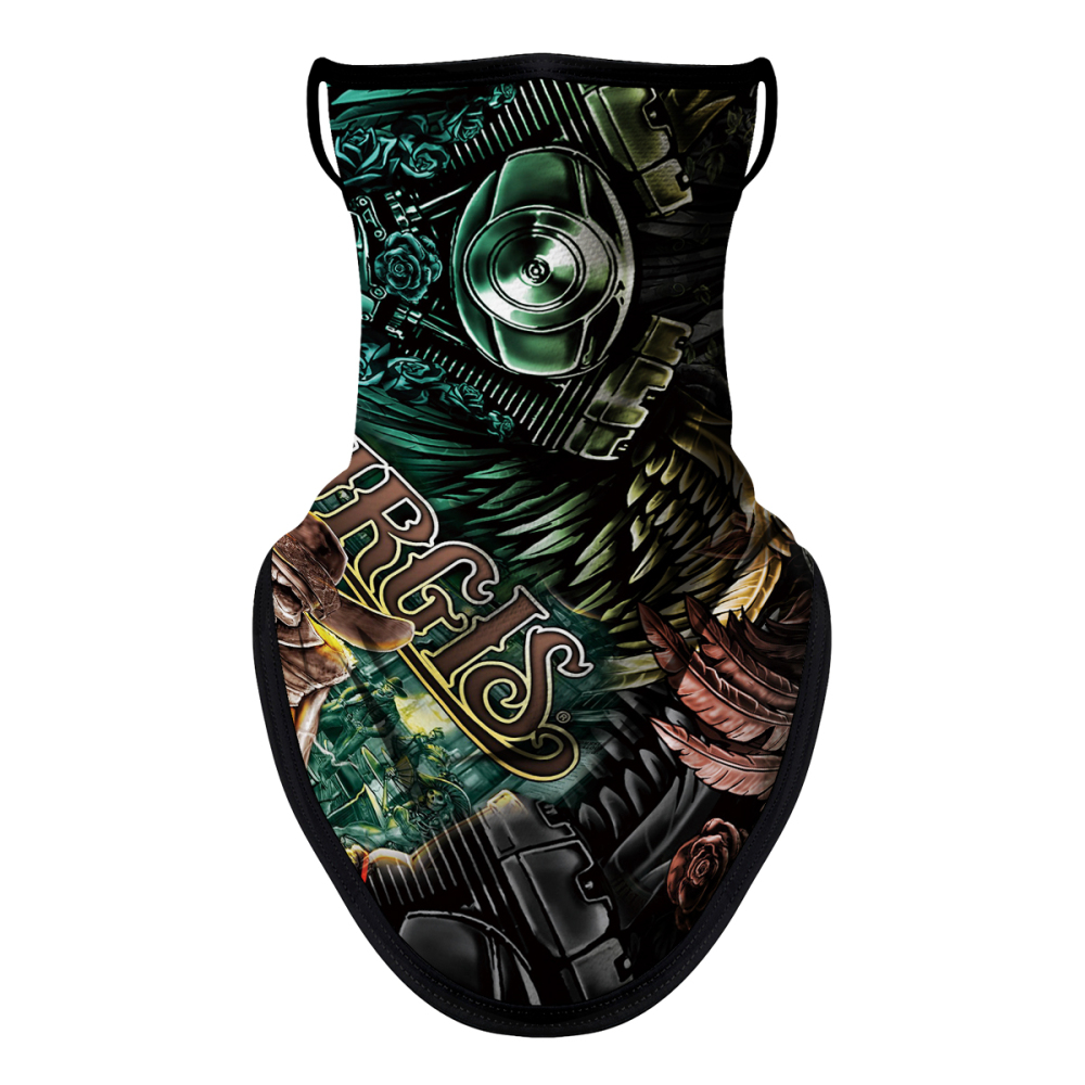 Bandana Face Mask with Ear Loop Neck Gaiter Cosplay Face Mask Scarf Face Cover Summer UV Protection Balaclava for Men Women（JC-005）