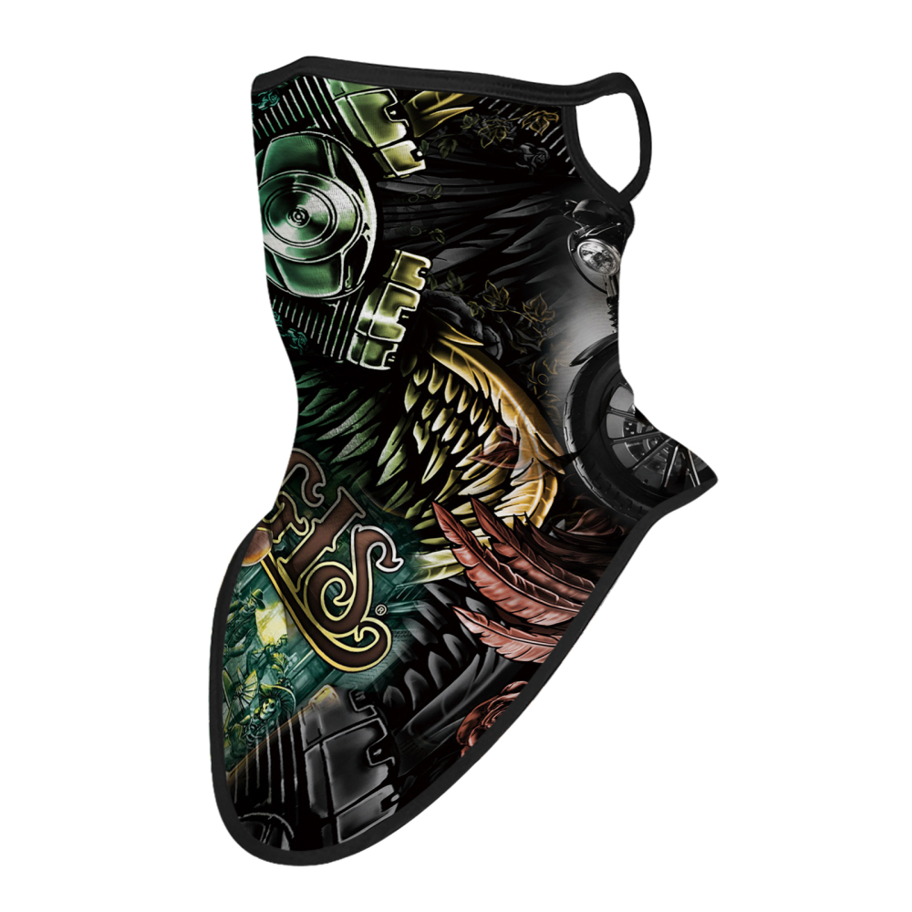 Bandana Face Mask with Ear Loop Neck Gaiter Cosplay Face Mask Scarf Face Cover Summer UV Protection Balaclava for Men Women（JC-005）