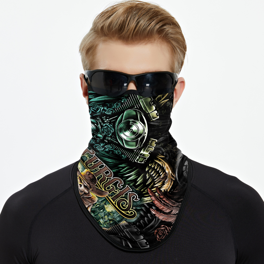 Bandana Face Mask with Ear Loop Neck Gaiter Cosplay Face Mask Scarf Face Cover Summer UV Protection Balaclava for Men Women（JC-005）