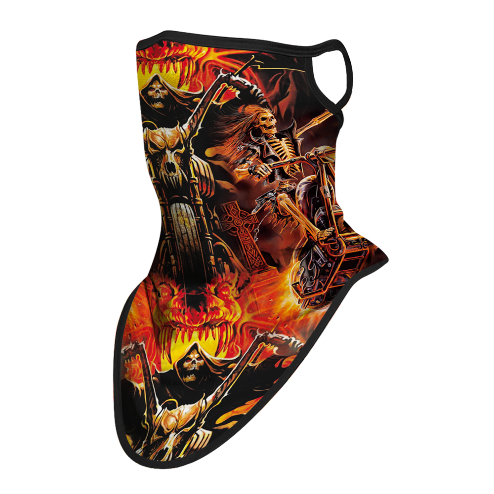 Bandana Face Mask with Ear Loop Neck Gaiter Cosplay Face Mask Scarf Face Cover Summer UV Protection Balaclava for Men Women（JC-006）