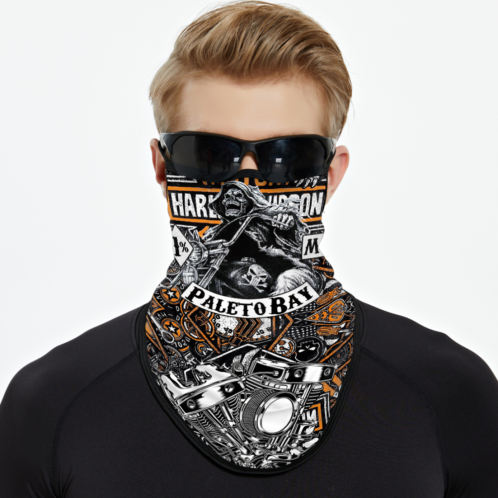 Bandana Face Mask with Ear Loop Neck Gaiter Cosplay Face Mask Scarf Face Cover Summer UV Protection Balaclava for Men Women（JC-008）