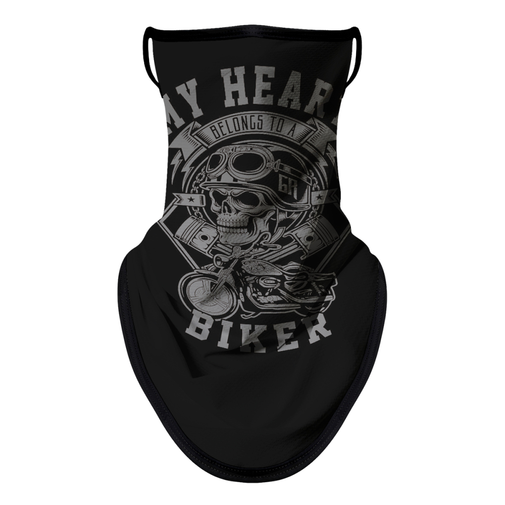 Bandana Face Mask with Ear Loop Neck Gaiter Cosplay Face Mask Scarf Face Cover Summer UV Protection Balaclava for Men Women（JC-022）