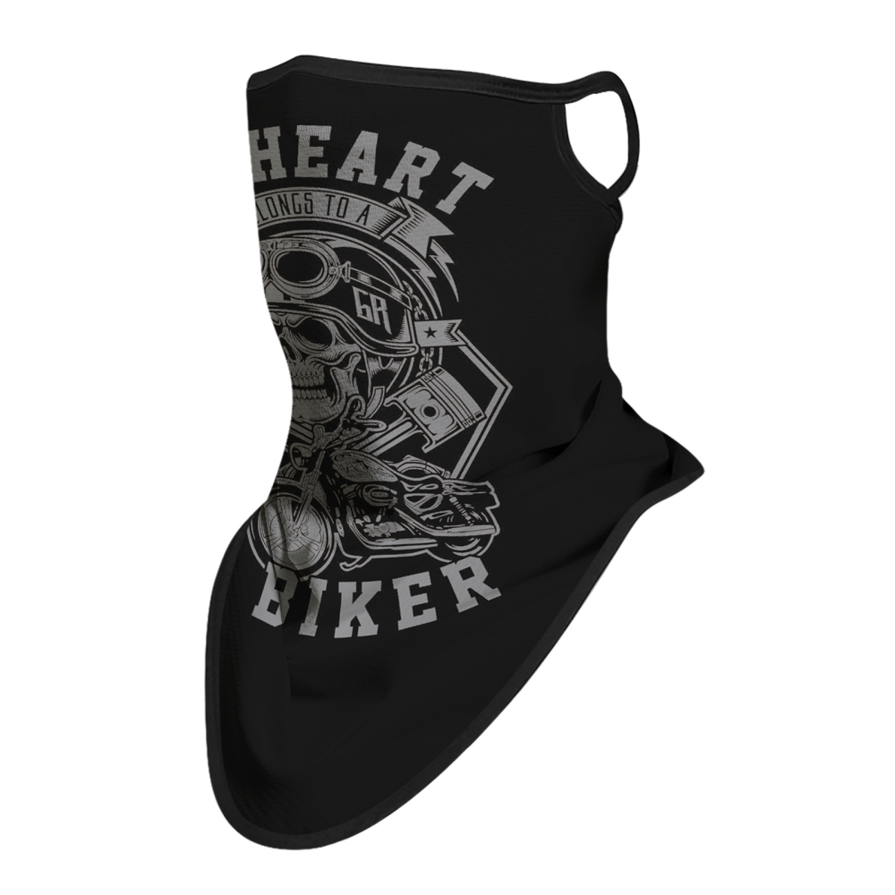 Bandana Face Mask with Ear Loop Neck Gaiter Cosplay Face Mask Scarf Face Cover Summer UV Protection Balaclava for Men Women（JC-022）