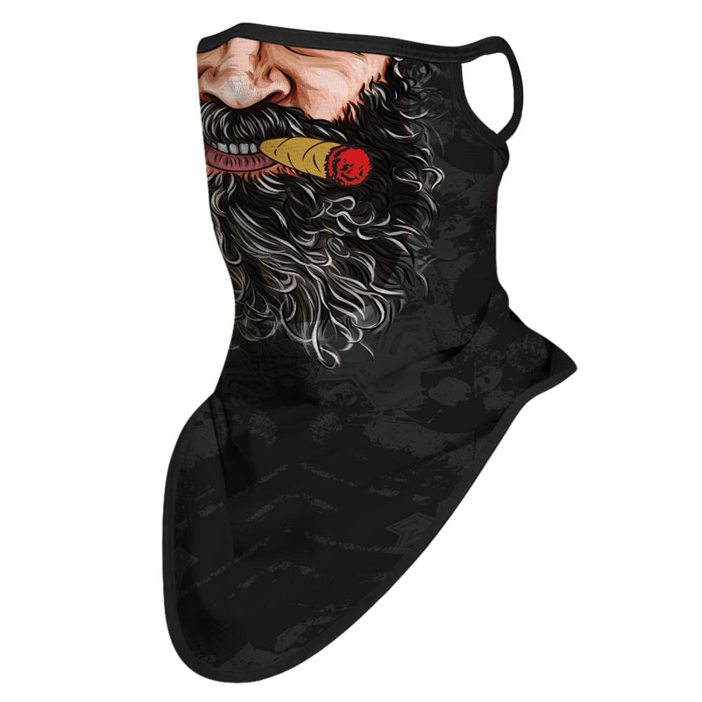Bandana Face Mask with Ear Loop Neck Gaiter Cosplay Face Mask Scarf Face Cover Summer UV Protection Balaclava for Men Women（DS-067）