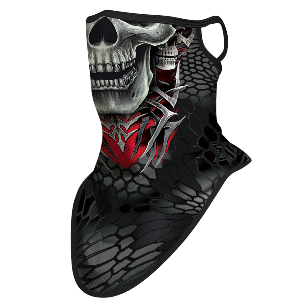 Bandana Face Mask with Ear Loop Neck Gaiter Cosplay Face Mask Scarf Face Cover Summer UV Protection Balaclava for Men Women（SA210004）