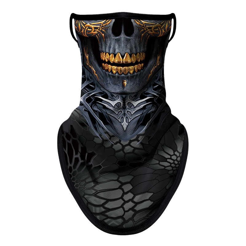 Bandana Face Mask with Ear Loop Neck Gaiter Cosplay Face Mask Scarf Face Cover Summer UV Protection Balaclava for Men Women（SA210005）