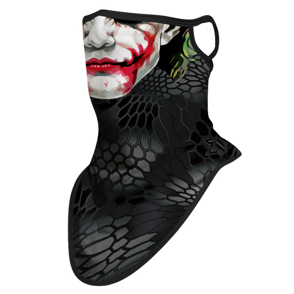 Bandana Face Mask with Ear Loop Neck Gaiter Cosplay Face Mask Scarf Face Cover Summer UV Protection Balaclava for Men Women（SA210009）