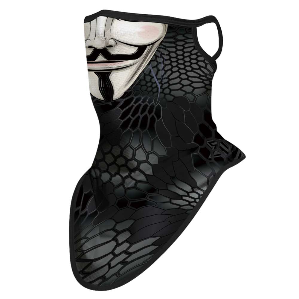 Bandana Face Mask with Ear Loop Neck Gaiter Cosplay Face Mask Scarf Face Cover Summer UV Protection Balaclava for Men Women（SA210048）