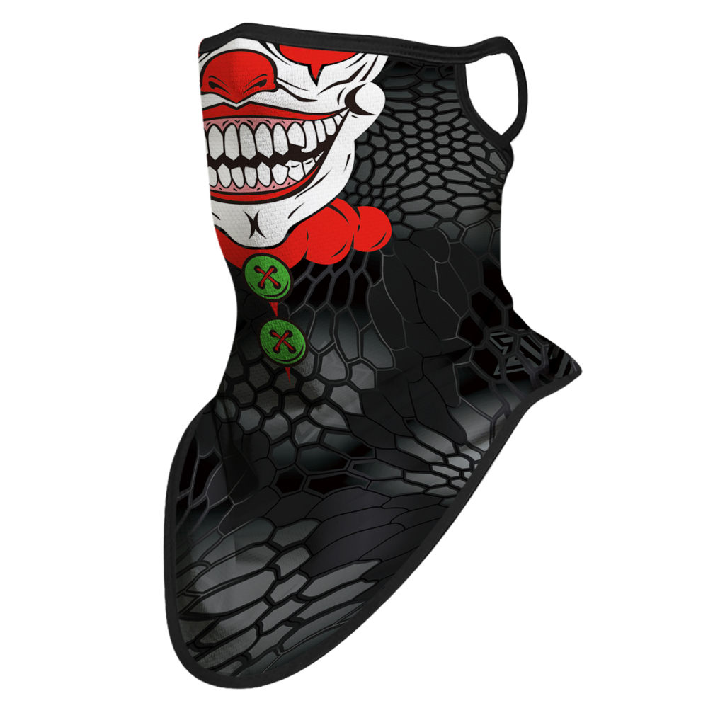 Bandana Face Mask with Ear Loop Neck Gaiter Cosplay Face Mask Scarf Face Cover Summer UV Protection Balaclava for Men Women（SA210060）