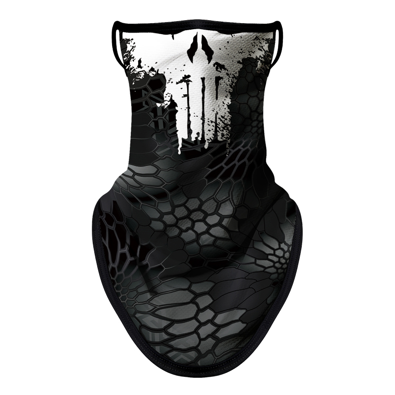 Bandana Face Mask with Ear Loop Neck Gaiter Cosplay Face Mask Scarf Face Cover Summer UV Protection Balaclava for Men Women（SA210094）