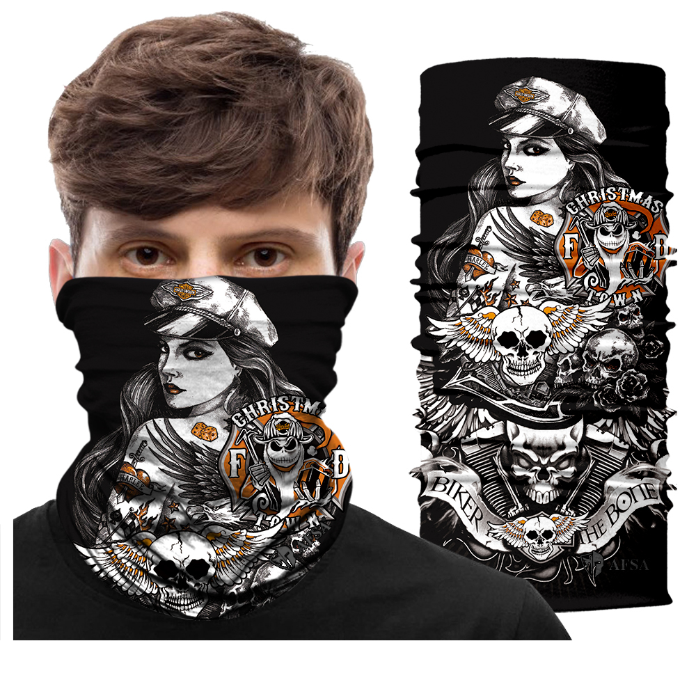 Bandana Face Mask with Ear Loop Neck Gaiter Cosplay Face Mask Scarf Face Ice Silk Cooling Mask（JA-001）