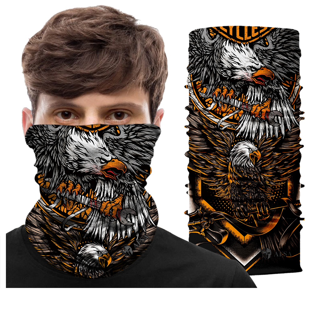 Bandana Face Mask with Ear Loop Neck Gaiter Cosplay Face Mask Scarf Face Ice Silk Cooling Mask（JA-002）