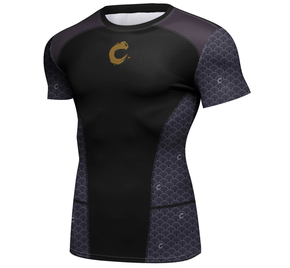 Cody Lundin Men's Short Sleeve Shirt 3D Technical Print Compression Sport T-shirt  Quick Dry Tight Athletic Top Fantastical Sportiness Shirt(251640)