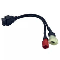 Replacement Motorcycle OBD2 OBD II 16pin To 6pin Splitter Y Cable For KTM Kawasaki For Honda Yamaha Suzuki Motorbike