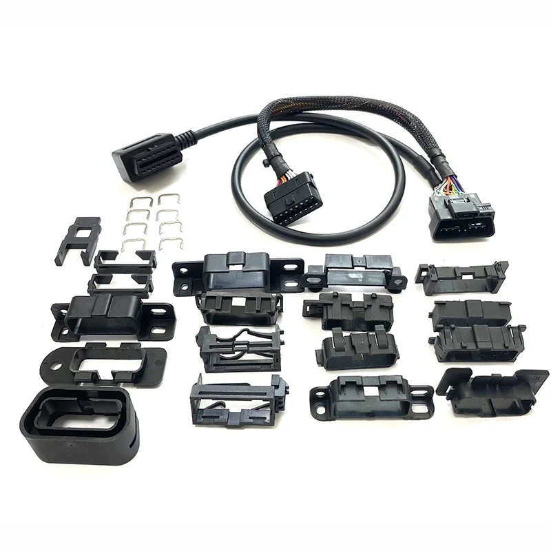 Replacement Replaceable Plug OBD2 T-Harness Splitter Cable Set OBD II Universal Harness Kit for All Cars Vehicles