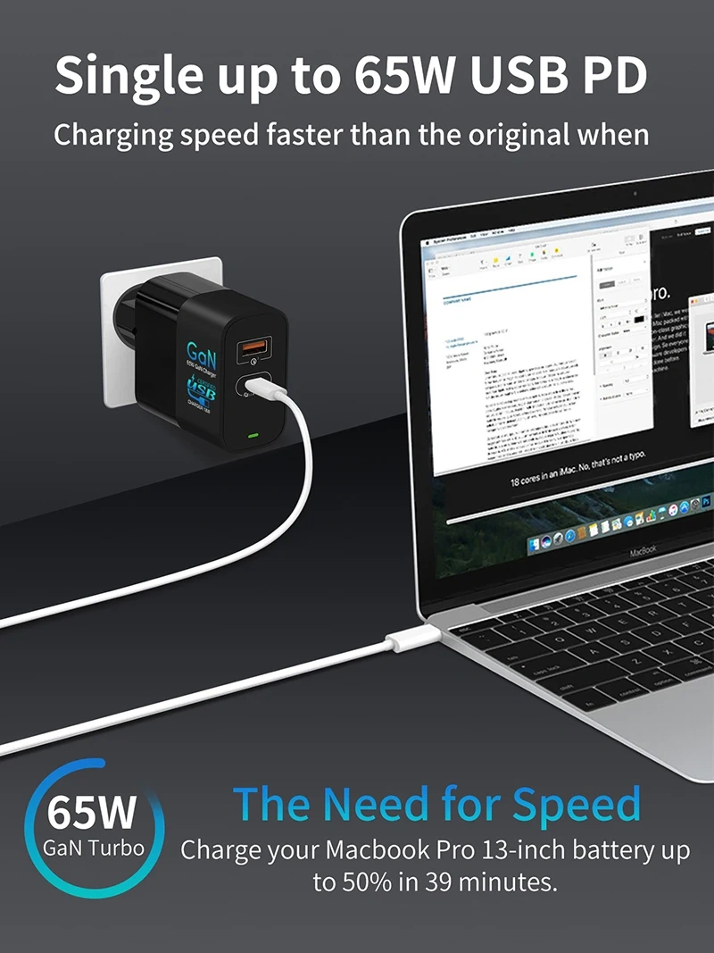 ategories Featured selections Trade Assurance Buyer Central Help Center Get the app Become a supplier Mini 65W GaN PD Charger QC4.0 PD Fast Charge 65W GaN Mobile Phone Charger PPS PD45W Wall Charger Adapter for Samsung Galaxy
