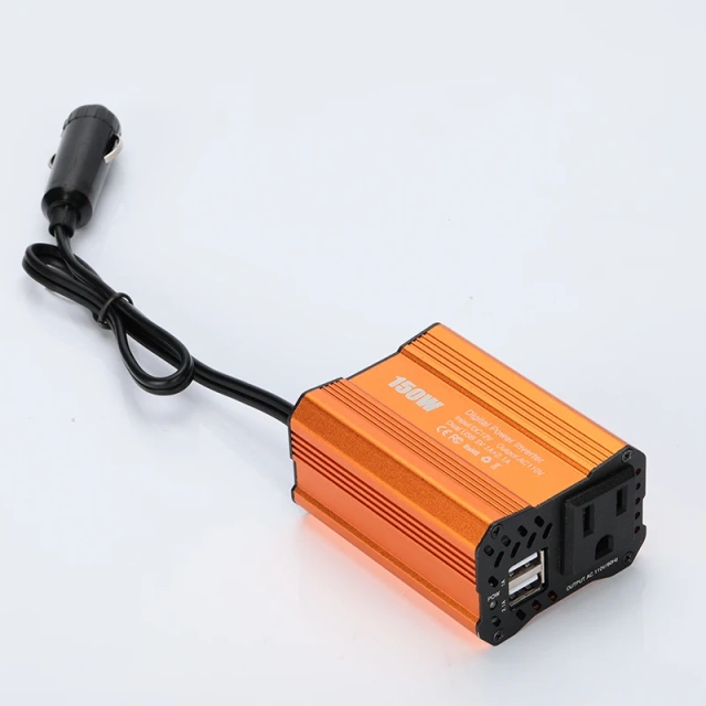Dual USB 12V DC to AC 100V 110V 220V 230V 240V Modified Sine Wave 150W Power Converter Adapter Car Power Inverter for Laptop