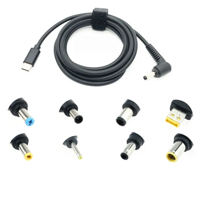 Wholesales Custom 1.5meters 65W USB 3.1 Type C USB-C to DC Jack 5.5x2.1mm 7.4x5.0mm 4.5x3.0mm Power Plug Extension Charge Cable
