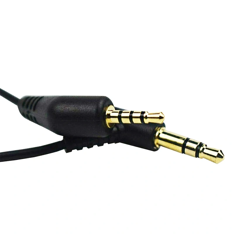 Gold-Plated 3 Pole 3.5mm to 4 Pole 2.5 mm Jack Aux Audio Stereo Cable Cord Replacement For QC3 Bose QuietComfort 3 Headphone