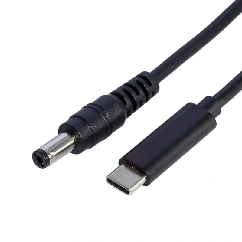Wholesales Custom 1.5meters 65W USB 3.1 Type C USB-C to DC Jack 5.5x2.1mm 7.4x5.0mm 4.5x3.0mm Power Plug Extension Charge Cable