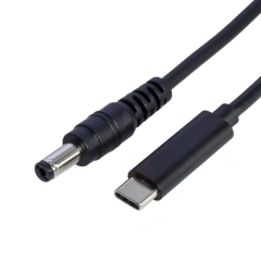 Wholesales Custom 1.5meters 65W USB 3.1 Type C USB-C to DC Jack 5.5x2.1mm 7.4x5.0mm 4.5x3.0mm Power Plug Extension Charge Cable