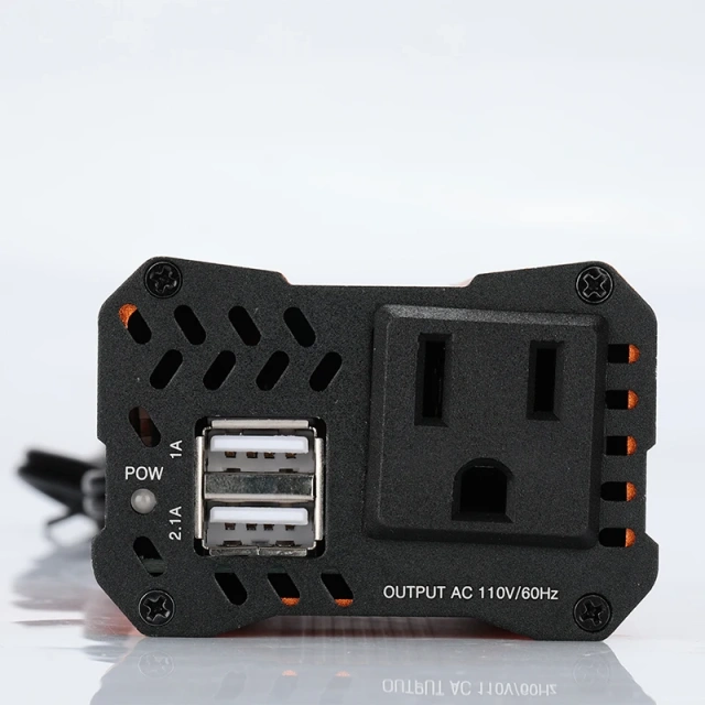 Dual USB 12V DC to AC 100V 110V 220V 230V 240V Modified Sine Wave 150W Power Converter Adapter Car Power Inverter for Laptop