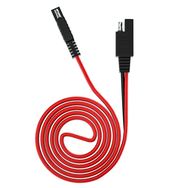 Durable 3.28FT SAE Cable 16AWG Copper PVC Solar Plug Cable SAE Extension Power Cord For Motorcycles Solar Cells Power Inverters