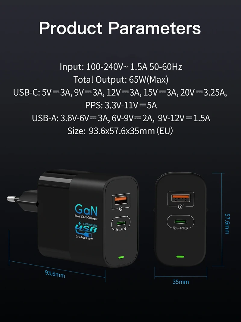 ategories Featured selections Trade Assurance Buyer Central Help Center Get the app Become a supplier Mini 65W GaN PD Charger QC4.0 PD Fast Charge 65W GaN Mobile Phone Charger PPS PD45W Wall Charger Adapter for Samsung Galaxy