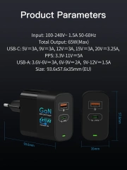 ategories Featured selections Trade Assurance Buyer Central Help Center Get the app Become a supplier Mini 65W GaN PD Charger QC4.0 PD Fast Charge 65W GaN Mobile Phone Charger PPS PD45W Wall Charger Adapter for Samsung Galaxy