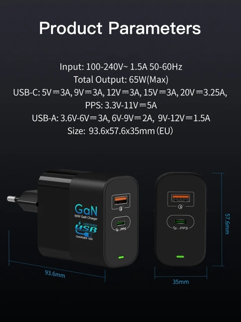ategories Featured selections Trade Assurance Buyer Central Help Center Get the app Become a supplier Mini 65W GaN PD Charger QC4.0 PD Fast Charge 65W GaN Mobile Phone Charger PPS PD45W Wall Charger Adapter for Samsung Galaxy