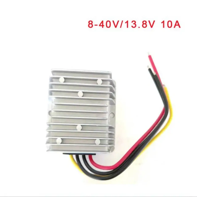 DC-DC Converter DC 8-40V to 13.8V 10A Step Down Up Regulator IP68 Waterproof Power Supply Boost Buck Browser Module Transformer