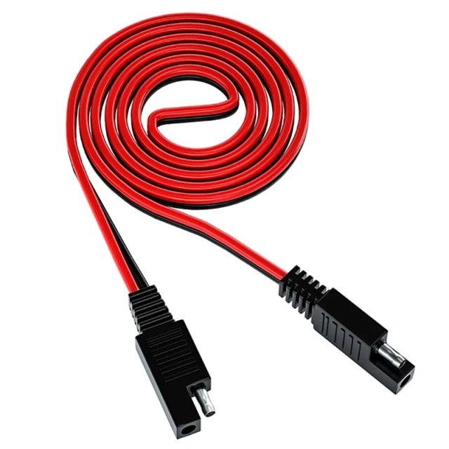 Durable 3.28FT SAE Cable 16AWG Copper PVC Solar Plug Cable SAE Extension Power Cord For Motorcycles Solar Cells Power Inverters